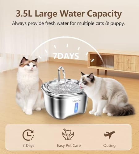 Cat Water Fountain Stainless Steel