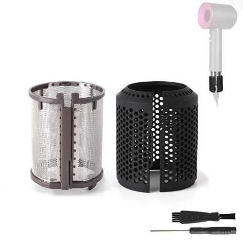 Hair Dryer Inner Filter + Outer Filter Cage Replacement for Dyson HD01 HD03 HD08 Models