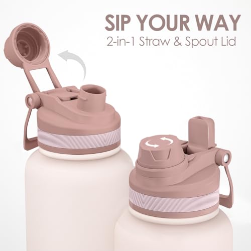 Stainless Steel Water Bottle with Strap 32oz