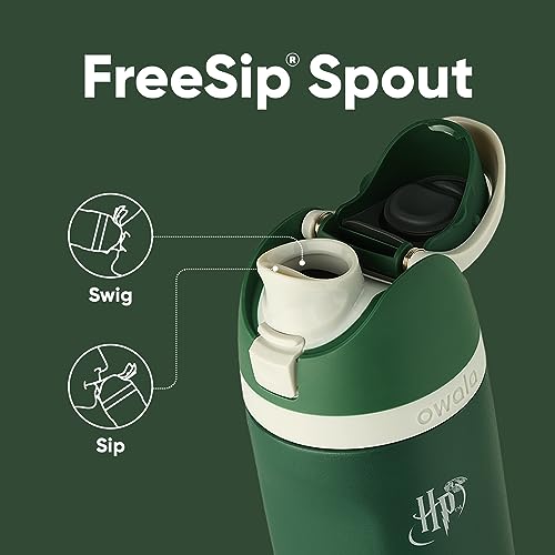 Harry Potter FreeSip Stainless Steel Water Bottle 24 oz Slytherin