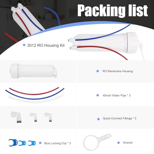 3012 Reverse Osmosis Membrane Housing Kit with Quick