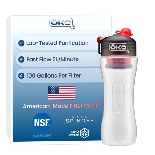 KOH2O Purification Water Bottle with Advanced Filtration