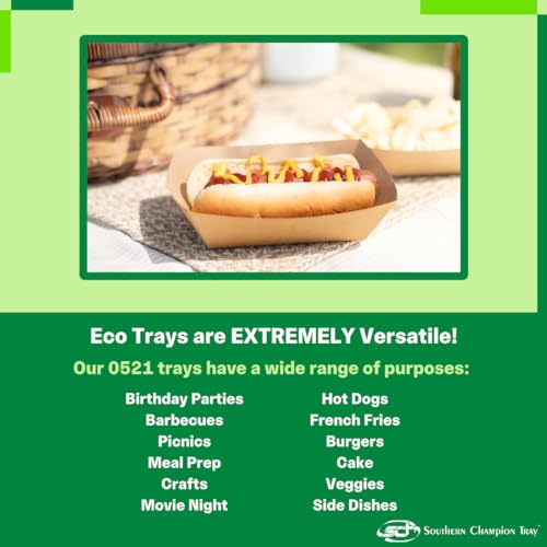 0521 #250 ECO Kraft Paperboard Food Tray