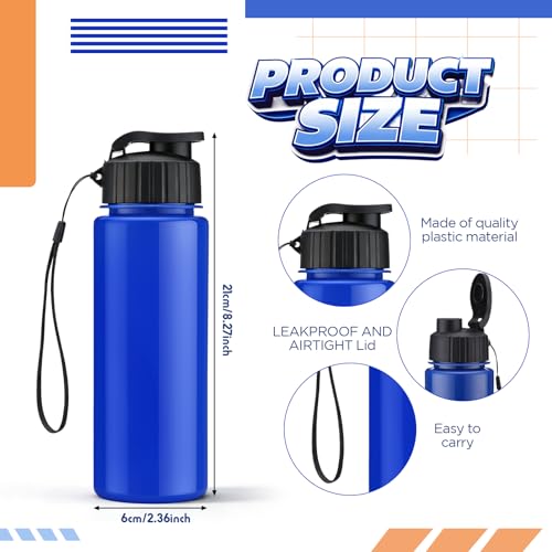 20 Pcs 17 Oz Plastic Water Bottles Bulk Sports (20 Count)
