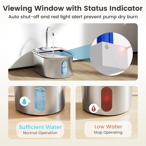 Stainless Steel Cat Water Fountain