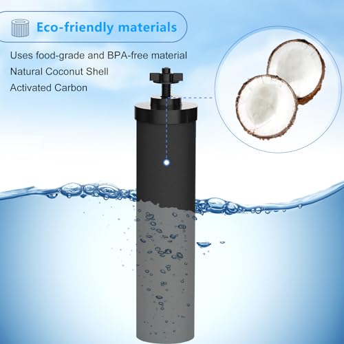 NSF ANSI 42 Certified Black Purification Elements (2 Count)