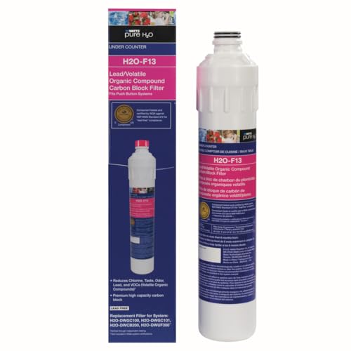 H2O F13 Pure H2O LVOC Carbon Block Replacement Filter 13"