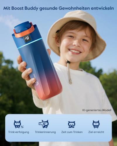 BOOST Kids Smart Water Bottle with Reminder & Tracker