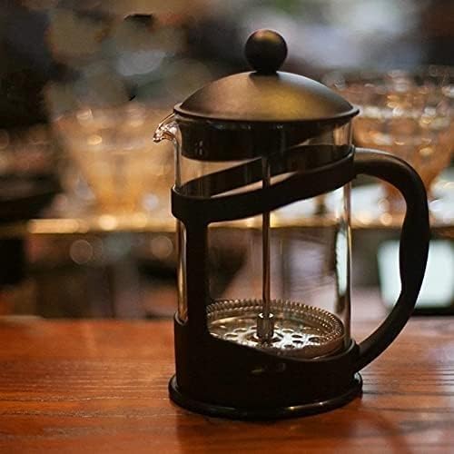 Coffee Pot Insulated Filter Plunger Presses Glass Portable Make Tea Travel Tea Pot KettleWarm BPA Free w/Stainless Steel Base & Tea Maker Infuser