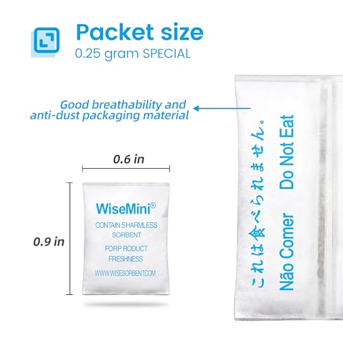 0.25 Gram 600 Pack Silica Gel Packets (600 Count)