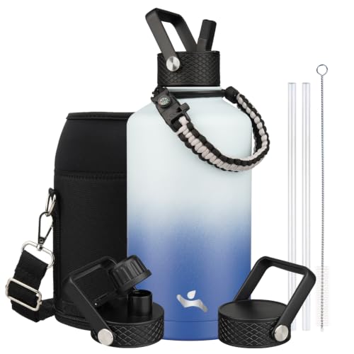87 oz Insulated Stainless Steel Water Bottle Jug with Handle