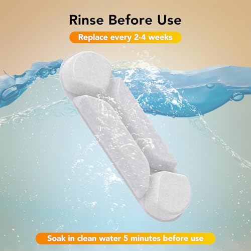 5 Pcs Replacement Filters for 8.5L Elevated Dog Water Fountain