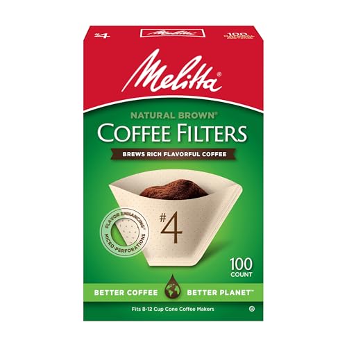 4 Unbleached Coffee Filters (100 Count)