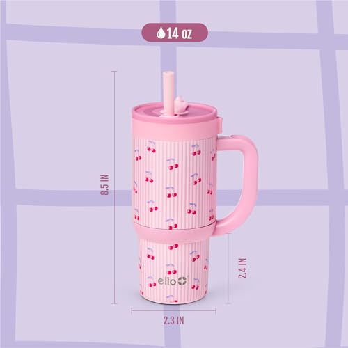 Oasis 14oz Insulated Stainless Steel Kids Tumbler with Straw