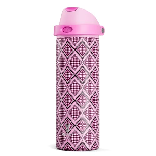 24 oz Insulated Water Bottle with Straw