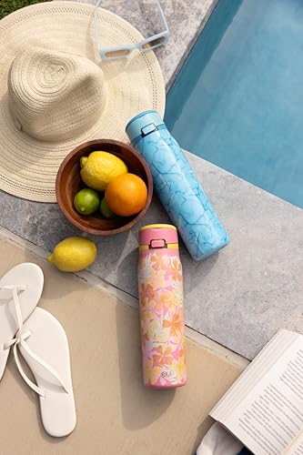 Water Bottle with Straw & Handle