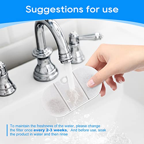 8+8PCS Cat Water Fountain Filter Compatible with PETLIBRO PLWF002 (16 Count)