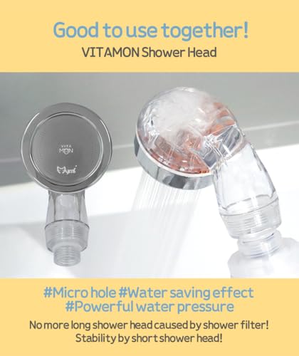 Compatible for Any Shower Head] BUBBLEMON Vitamin C Shower Filter
