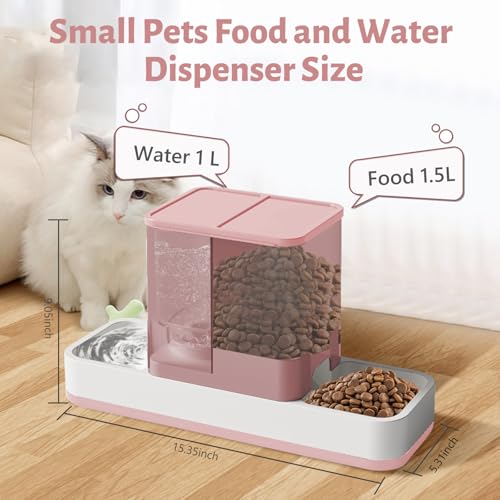 Automatic Small Pet Feeder and Water Dispenser