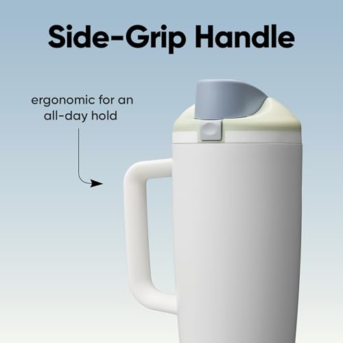 FreeSip Tumbler Stainless Steel Water Bottle 40 oz Iced Breeze
