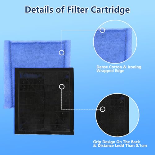 12 PCS Aquarium Filter Cartridge Filters (12 Count)