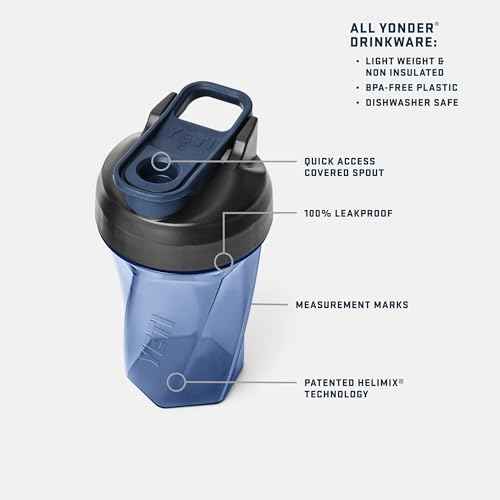 Yonder Helimix Vortex Blender Shaker Bottle Holds up to 20oz