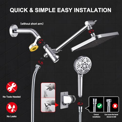 Tandem Shower Head with Filters