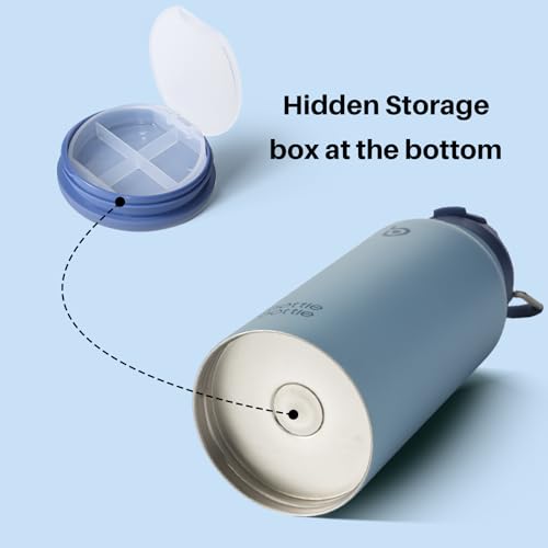 32oz Insulated Water Bottle with Pill Box