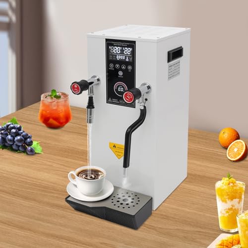 Hot Water Dispenser 3.2Gal Commercial Water Boiler with Cup Temperature Probe & Removable Drip Tray Timing1