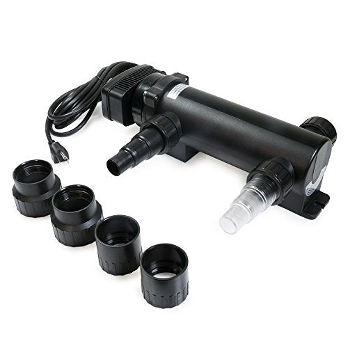 18W Non Submersible UV Ultraviolet 14" Light Clarifier Lamp Filter for Aquarium Koi Pond Fish Tank