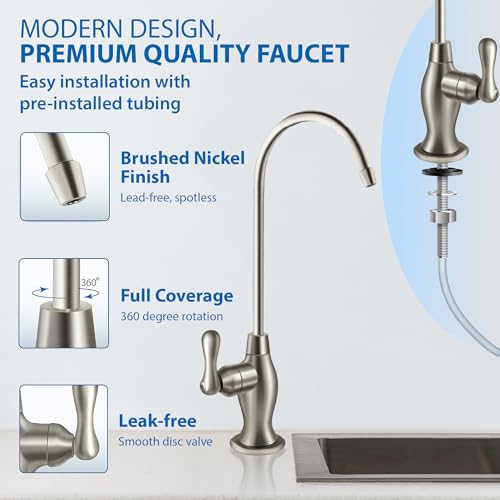 RO-Hi, 5-Stage Under Sink Reverse Osmosis System, 3/8" Output