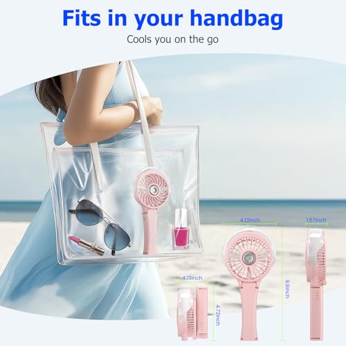 Upgraded Handheld Misting Fan
