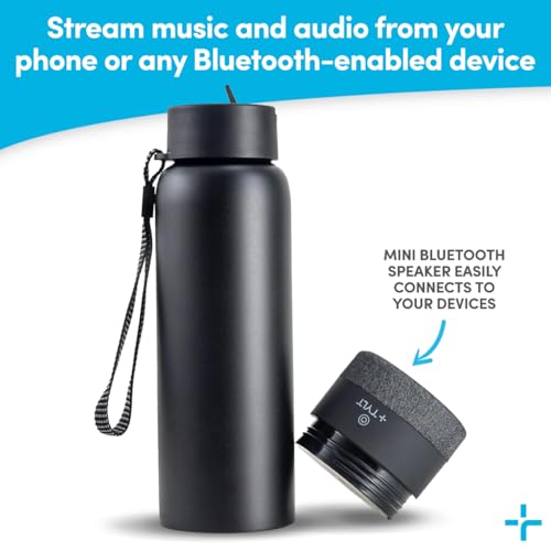 Smart Water Bottle with Bluetooth Speaker