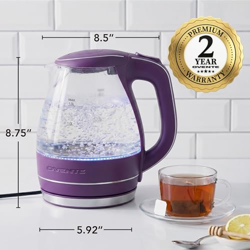 1.5L Glass Electric Kettle Water Boiler
