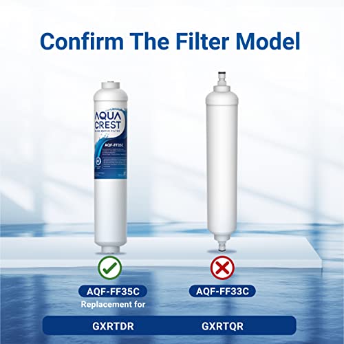 AQF FF35C Inline Water Filter Replacement for GE® GXRTDR (3 Count)