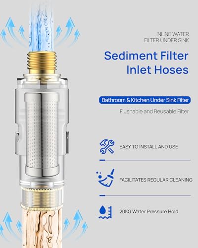 Under Sink In line Water Filter (2 Count)