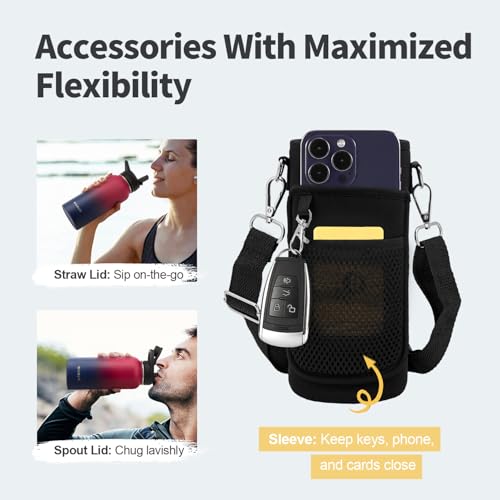 32 oz Insulated Water Bottle with Straw
