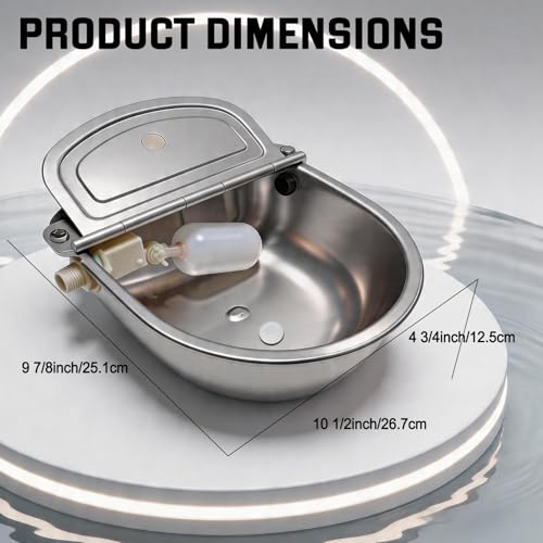 Automatic Water Bowl 304 Stainless Steel Pet Water Dispenser Dog