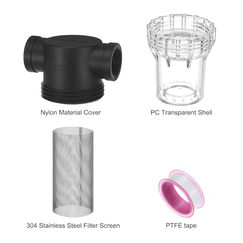 Water Pump Strainer with 40 Mesh Stainless Steel Filter Screen