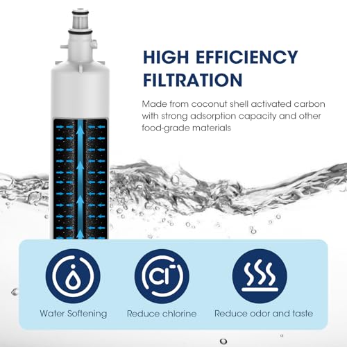 RPWFE (Built-in CHIP), RPWF Refrigerator Water Filter Pack of 4 (4 Count)
