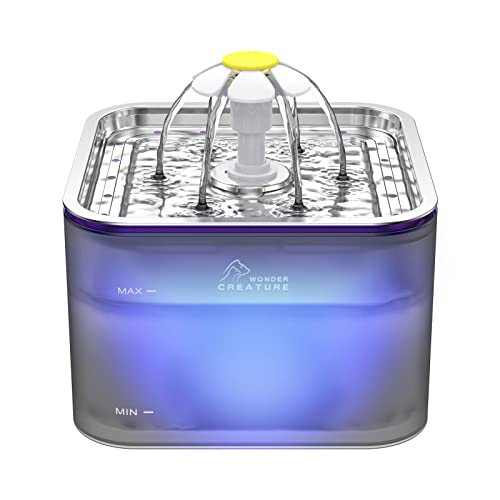 Crystal Cat Water Fountain Stainless Steel Lid