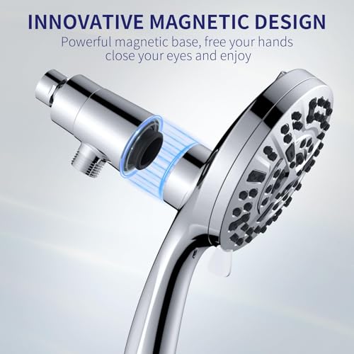 Magnetic Handheld Shower Head with Filter