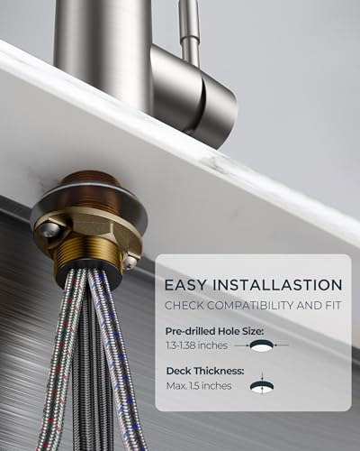 Kitchen Faucets with Pull Down Sprayer