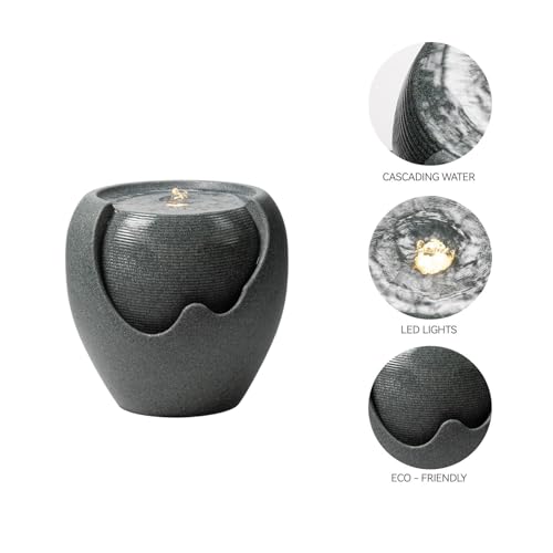 16.93” H Outdoor Water Fountain Made with Eco