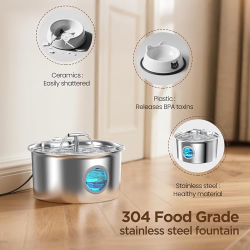 Cat Water Fountain Stainless Steel