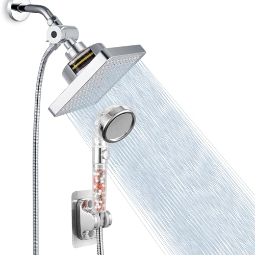 Filtered Shower Head with Handheld Combo