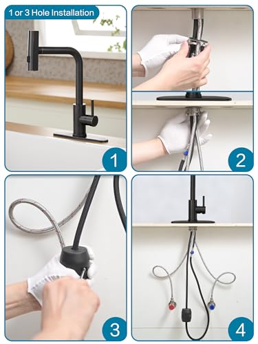 Kitchen Faucets with Pull Down Sprayer