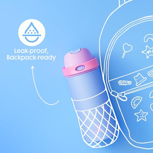 18 oz Insulated Water Bottle for Sports
