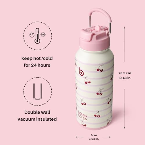 32oz Insulated Water Bottle with Pill Box