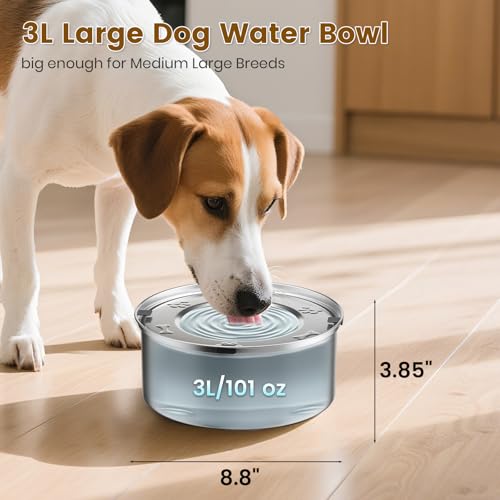 Dog Water Bowl No Spill